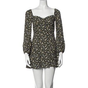 Green Floral Reformation Dress